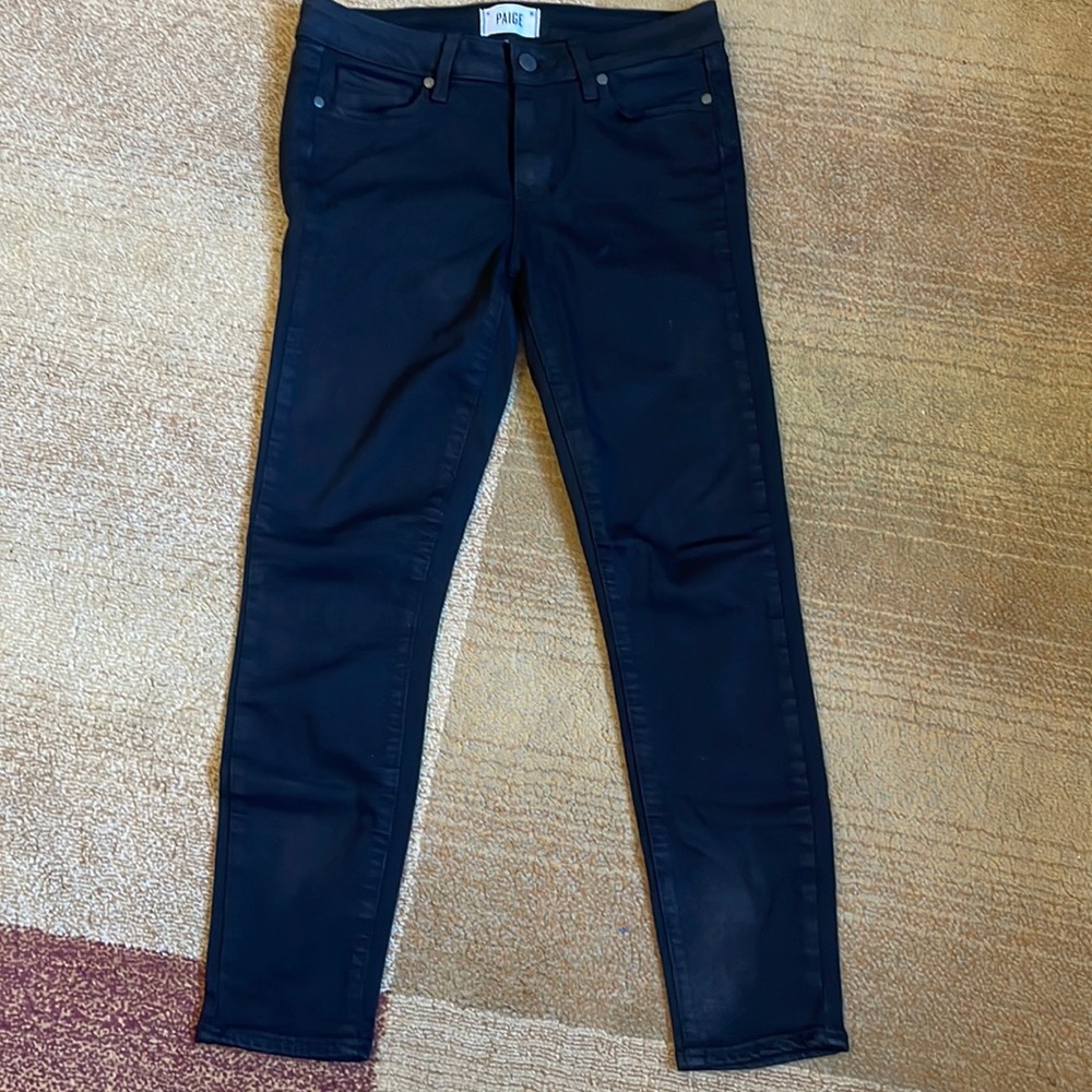 Paige Black Verdugo Crop Jeans Size 28
